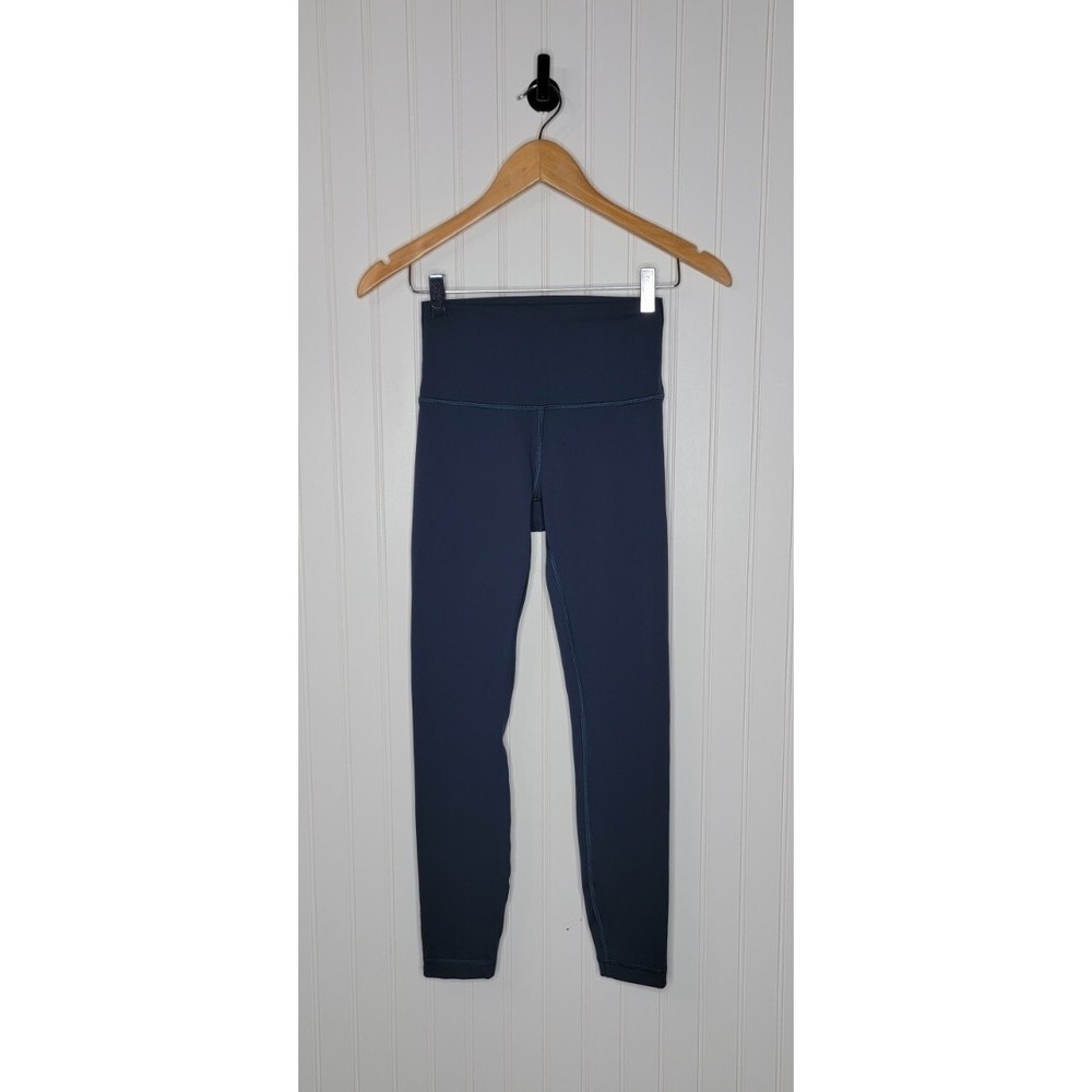 Lululemon Wunder Train High-Rise Tight 24" Blue Women's Size 4 Luxtreme - Picture 1 of 10